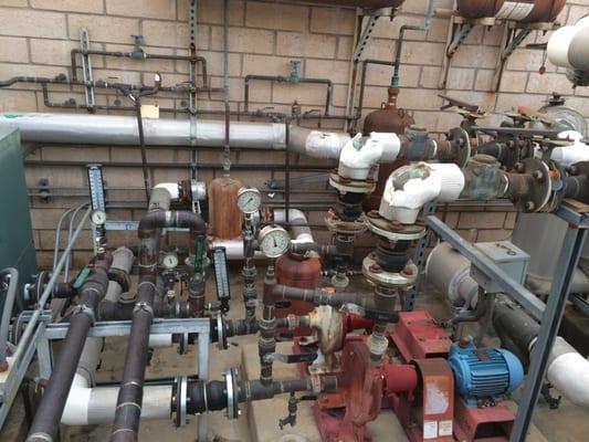 Hot water circulating pumps for Kindred Hospital