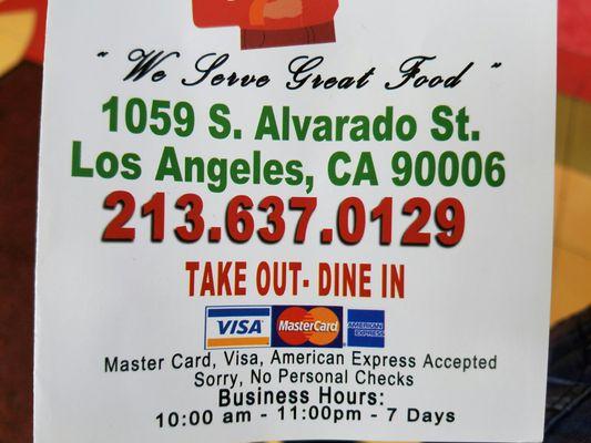 Address and business hours