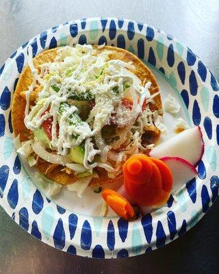 Chicken tostada