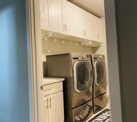 Custom laundry room cabinets!