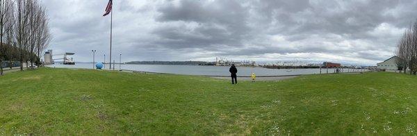 Waterfront park panorama