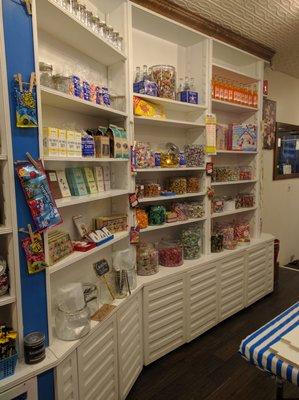 Other shelf of candies and chocolates