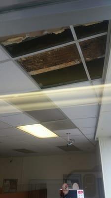 What bank have been too that has missing ceiling tiles? Very unprofessional.