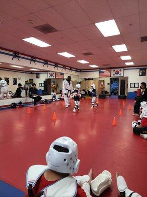 sparring with Master quincy as the ref