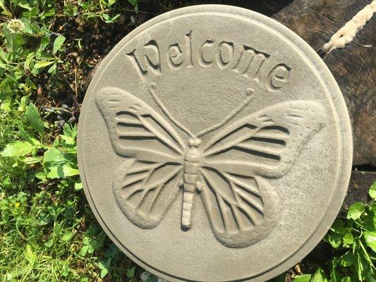 Concrete Butterfly Stepping Stone