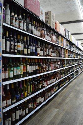 Wide wine selection