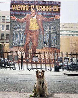 Betty Mae and the Victor Clothing Company mural  DTLa