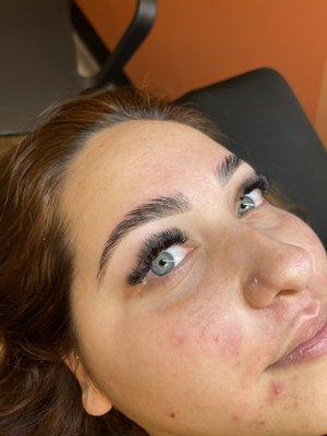 Eyebrow lamination