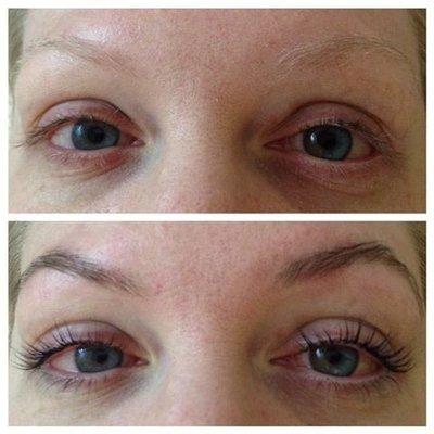 Brow tinting