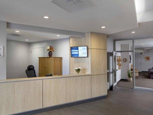 First floor reception desk