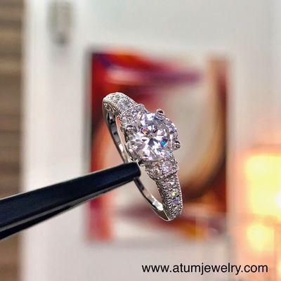 In Irvine, CA. Tel: (949) 402-8478
Diamonds & sapphire white gold band