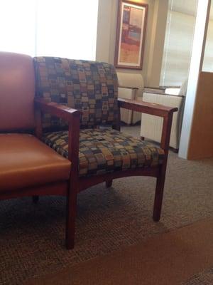 Typical waiting room chair...