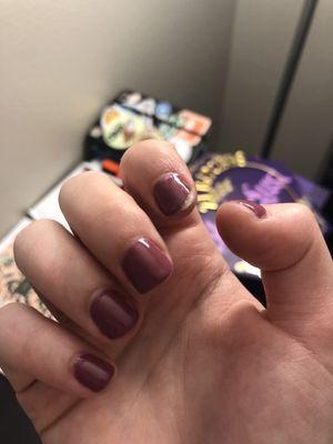 The gel started coming off on the NEXT DAY. Completely disappointed because other reviews looked promising. Wrong place for birthday nails.