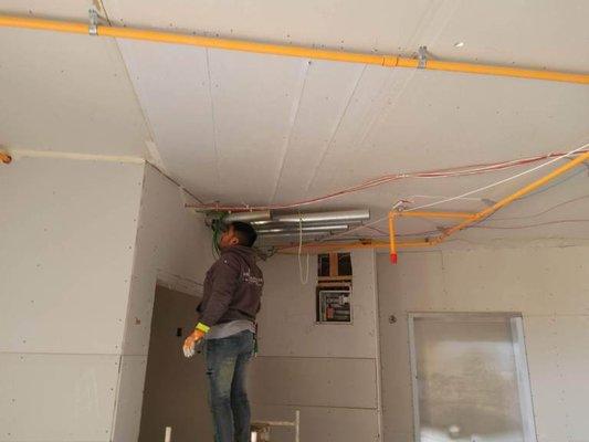 Pre hanging Drywall