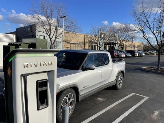 Rivian charger at REI