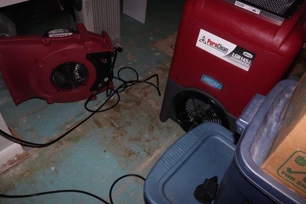 Water Damage Drying process