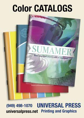 Color catalogs at Universal Press