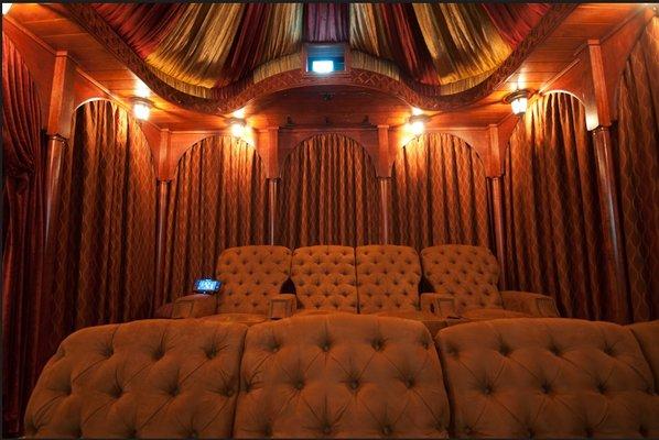 Completed home theater project.