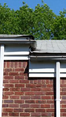 Exterior roof damage that has gone unrepaired for more than six months.