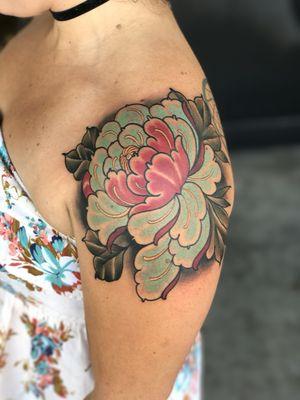 Freehand peony