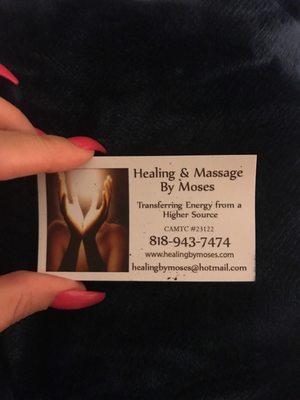 Call him today for a healing session.