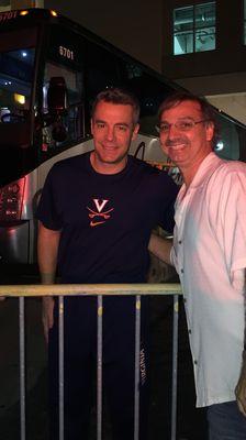 Virginia Cavaliers Head Coach Tony Bennett & Carlos Sosa