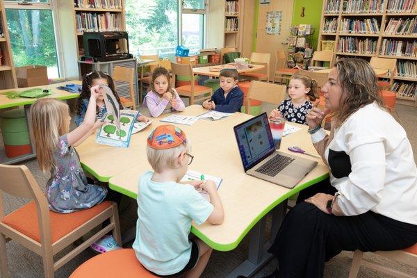 The library and technology center are a hub for academic success.