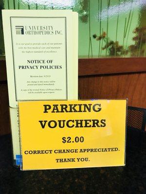 Don't forget to bring $2 cash for a parking voucher for the Dudley St garage