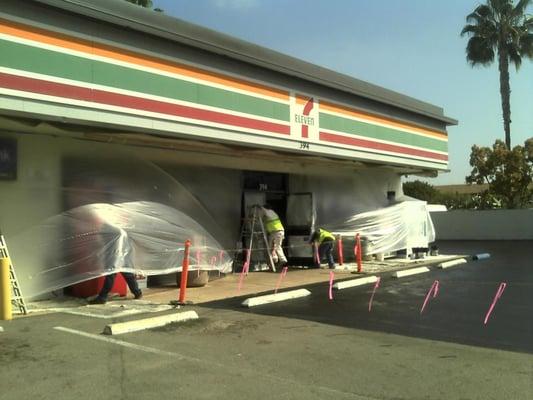 MORE THAN 150 SEVEN ELEVEN STORES PAINTED