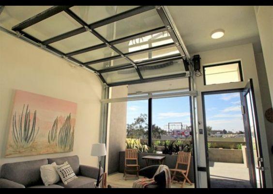 Garage Interior Roll Up Glass Doors