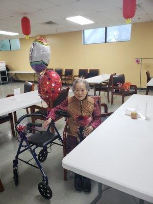 Celebrating client's 101st birthday on June 4, 2022.