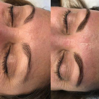 Brow tinting