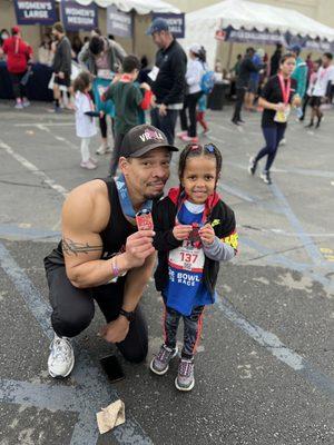 With my niece after the kids run.