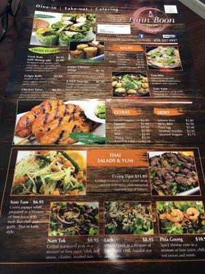 New menu, recently renovated, CASH ONLY