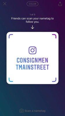 Add our instagram page