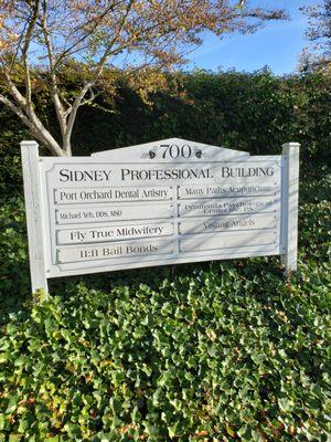 Sidney Professional Building located across the street from Port Orchard WA City Hall building