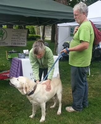 Old friends, Cooper and dad saying hi. Furry 5K