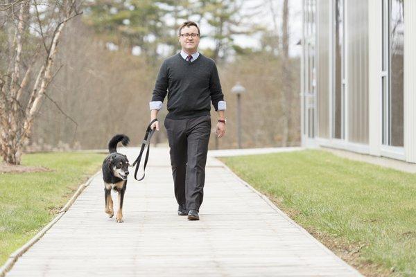 Employment attorney Benjamin Steffans and Elliot, his trusted consigliere.