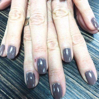 Gel manicure with Shellac gel