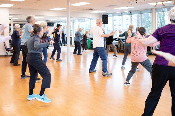 A typical fitness class