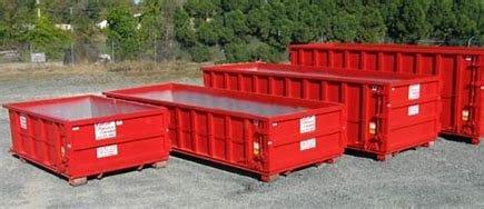 Multiple size dumpsters