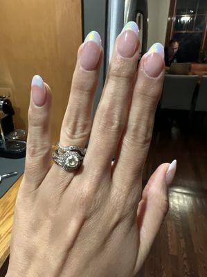 French dip with opal chrome tips