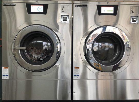 New High speed 60 pound washers with quantum touch