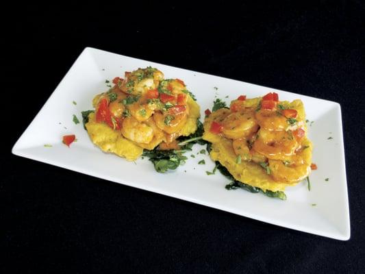 Tostones & Shrimp - House Special only $9.95