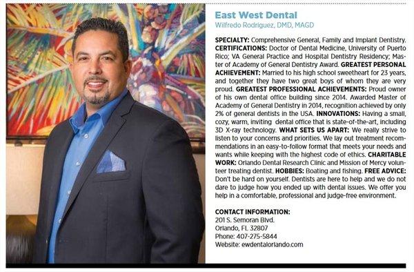 East West Dental 201 S Semoran Blvd, Orlando, FL 32807 (407) 513-4417