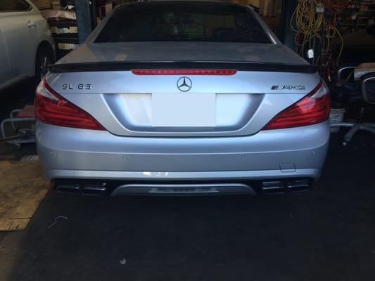 AMG SL63 came in for a paint job