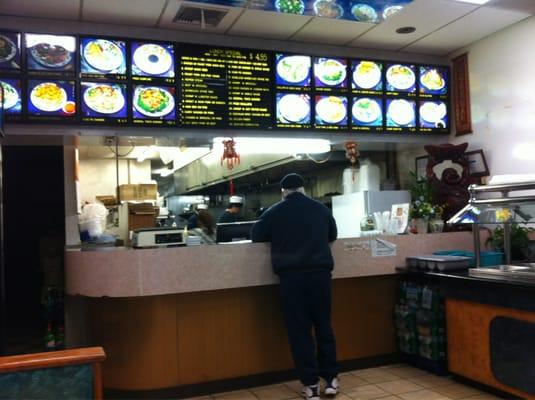 Order desk of mostly-takeout restaurant