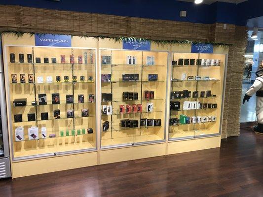 Vape mods, vape pens, and vape accessories.