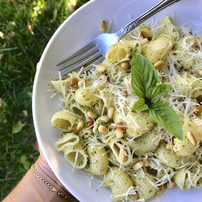 Vegetarian Pesto Pasta! :)