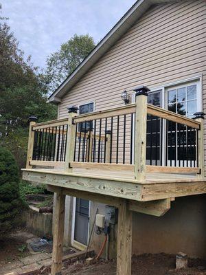 Custom Built Upper Level Deck